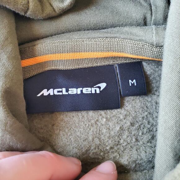 McLaren Ricciardo Pullover Hoodie Mens Medium Green F1 Racing Sweatshirt Stichd - Picture 4 of 12